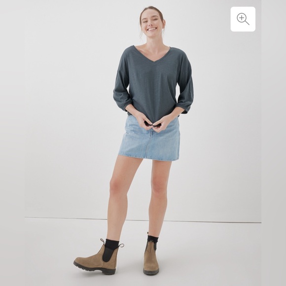 Pact Featherweight Slub Peasant Top - Picture 4 of 7